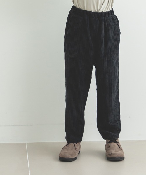 pairmanon(ペアマノン)の「コーデュロイ リラックス パンツ(その他パンツ・キッズ・カーキ/アイボリー/グレー/ブラウン/ネイビー/ブラック/ラベンダー/レッド系その他/ベージュ/テラコッタ・120/100/150/130/110/90/140)」の3枚目の写真