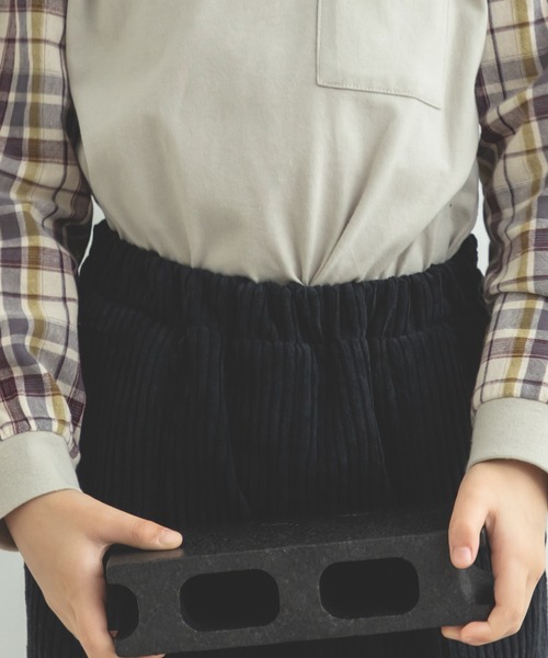 pairmanon(ペアマノン)の「コーデュロイ リラックス パンツ(その他パンツ・キッズ・カーキ/アイボリー/グレー/ブラウン/ネイビー/ブラック/ラベンダー/レッド系その他/ベージュ/テラコッタ・120/100/150/130/110/90/140)」の18枚目の写真