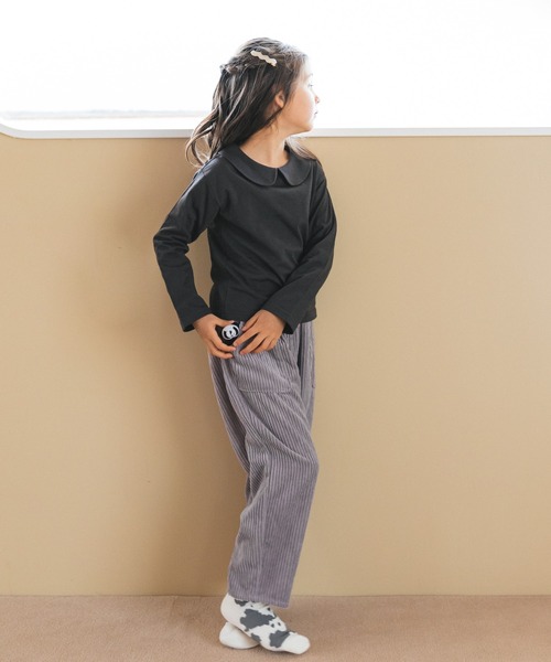 pairmanon(ペアマノン)の「コーデュロイ リラックス パンツ(その他パンツ・キッズ・カーキ/アイボリー/グレー/ブラウン/ネイビー/ブラック/ラベンダー/レッド系その他/ベージュ/テラコッタ・120/100/150/130/110/90/140)」の13枚目の写真