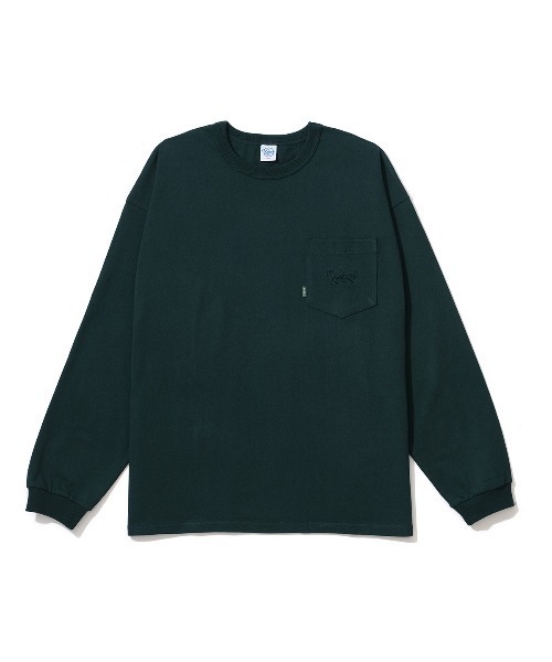 KEBOZ（ケボズ）の「POCKET L/S TEE（Tシャツ/カットソー・メンズ・ネイビー/オレンジ/グリーン/ホワイト/パープル/オリーブ系/ブラウン/サックスブルー/ブルー/バーガンディー/クリーム/ブラック/マスタード/スカイブルー/ミックスグレー・S/M/XL/2XL/L）」の7枚目の写真