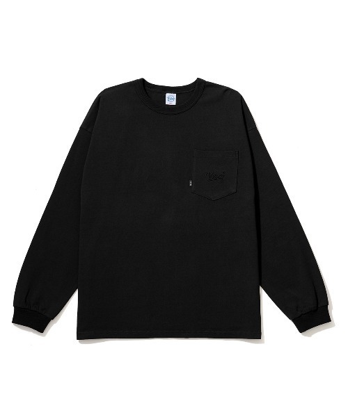 KEBOZ（ケボズ）の「POCKET L/S TEE（Tシャツ/カットソー・メンズ・ネイビー/オレンジ/グリーン/ホワイト/パープル/オリーブ系/ブラウン/サックスブルー/ブルー/バーガンディー/クリーム/ブラック/マスタード/スカイブルー/ミックスグレー・S/M/XL/2XL/L）」の3枚目の写真