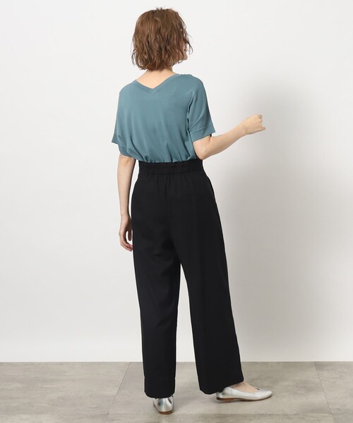 grove（グローブ）の「◆麻混マリンワイドパンツ（その他パンツ・レディース・カーキ/ライトベージュ/ブラック・01/02/03/04/05）」の6枚目の写真