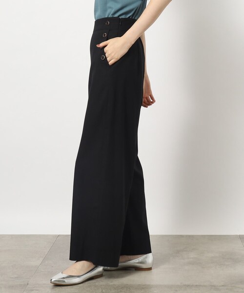 grove（グローブ）の「◆麻混マリンワイドパンツ（その他パンツ・レディース・カーキ/ライトベージュ/ブラック・01/02/03/04/05）」の8枚目の写真