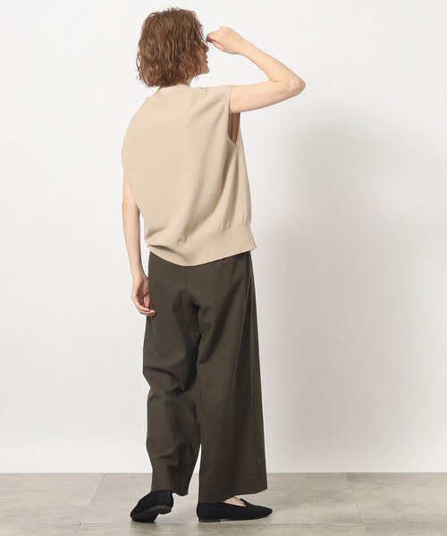 grove（グローブ）の「◆麻混マリンワイドパンツ（その他パンツ・レディース・カーキ/ライトベージュ/ブラック・01/02/03/04/05）」の13枚目の写真