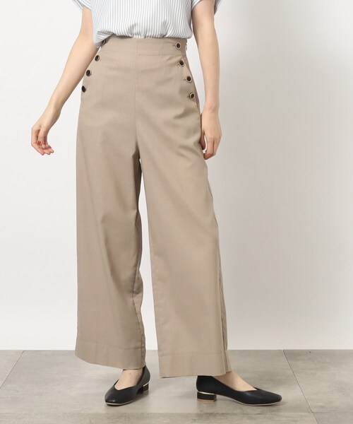 grove（グローブ）の「◆麻混マリンワイドパンツ（その他パンツ・レディース・カーキ/ライトベージュ/ブラック・01/02/03/04/05）」の21枚目の写真