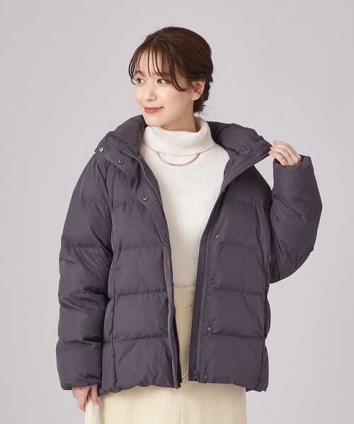 SHOO・LA・RUE(シューラルー)の「◆【着る 続く エコ】軽くて 洗える サーモア(R)中綿ジャケット【CIRCRIC】(その他アウター・レディース・グレー系その他/ブラック/ライトベージュ・04/06/03/01/05/02)」の2枚目の写真