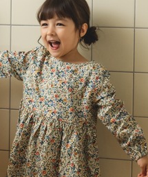 pairmanon | 総柄 チェック柄 花柄 ドット柄 長袖 リラックス ワンピース(ワンピース)