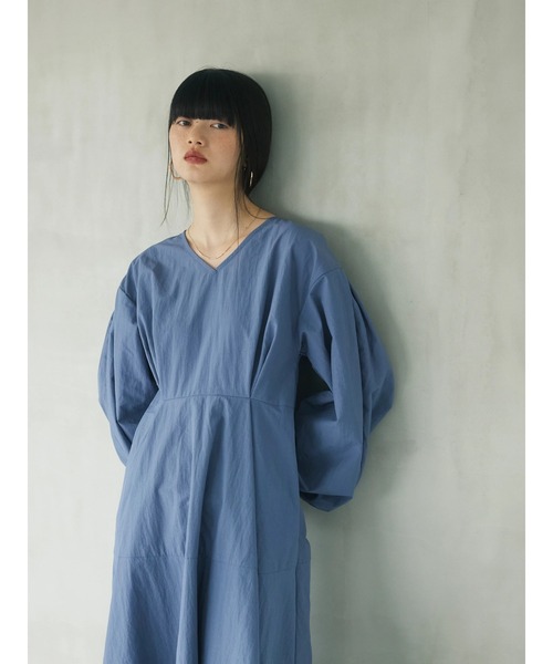 armonia（アルモニーア）の「a.　ウエストタックワンピース（ワンピース・レディース・ブルー/ブラック/ベージュ・FREE）」の18枚目の写真