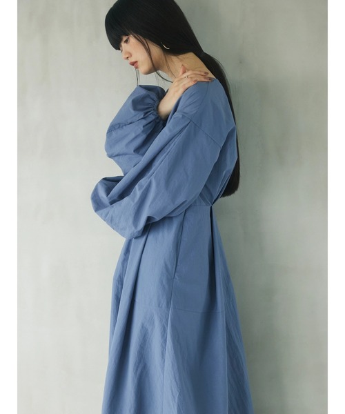 armonia（アルモニーア）の「a.　ウエストタックワンピース（ワンピース・レディース・ブルー/ブラック/ベージュ・FREE）」の19枚目の写真