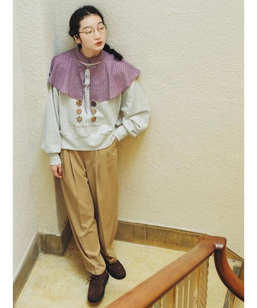 ehka sopo（エヘカソポ）の「ツータックパンツ（その他パンツ・レディース・カーキ/ネイビー/ベージュ・F）」の2枚目の写真