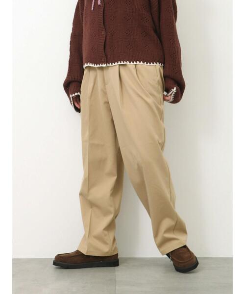 ehka sopo（エヘカソポ）の「ツータックパンツ（その他パンツ・レディース・カーキ/ネイビー/ベージュ・F）」の6枚目の写真