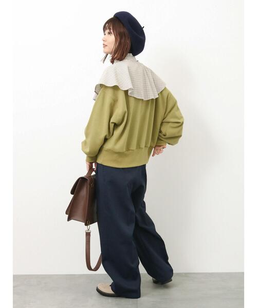 ehka sopo（エヘカソポ）の「ツータックパンツ（その他パンツ・レディース・カーキ/ネイビー/ベージュ・F）」の9枚目の写真