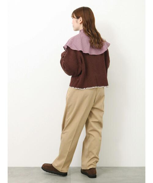 ehka sopo（エヘカソポ）の「ツータックパンツ（その他パンツ・レディース・カーキ/ネイビー/ベージュ・F）」の19枚目の写真