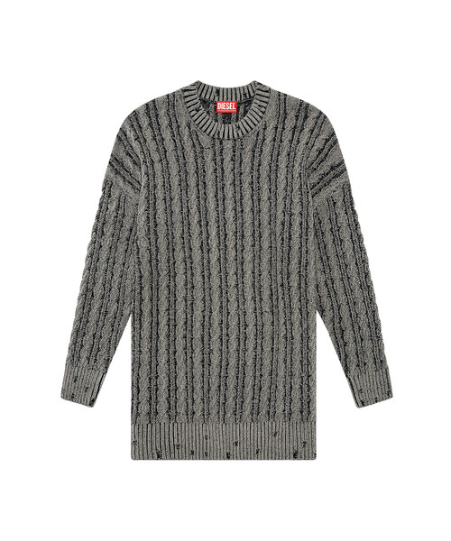 DIESEL ニットワンピース DIESEL ディーゼル ニットワンピース レディース リブニット