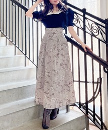 MIIA（ミーア）の「タックフレアロングスカート（スカート）」