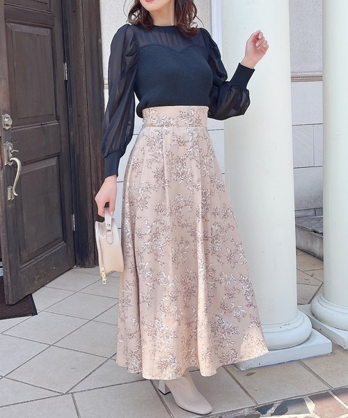 MIIA（ミーア）の「タックフレアロングスカート（スカート・レディース・グレー系その他/ベージュ系その他・FREE）」の13枚目の写真