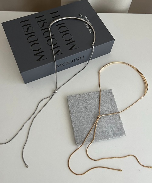 GOLDY(ゴールディ)の「〈GOLDY/ゴールディ〉スライドカービーネックレス(ネックレス・レディース・シルバー/ゴールド・FREE)」の2枚目の写真