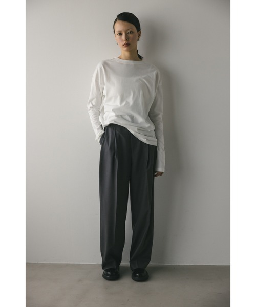 STYLEMIXER(スタイルミキサー)の「2WAY UネックロンT(Tシャツ/カットソー・レディース・ブラック/イエロー/ホワイト・FREE)」の10枚目の写真