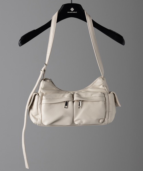 セール】【 5color ／ 2WAY 】アウトポケットフェイクレザー