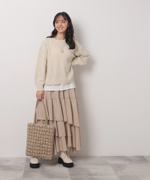 SHOO・LA・RUE（シューラルー）の「◆ポップコーントートバッグ（トートバッグ・レディース・アイボリー/ベージュ/ブラック・00）」の19枚目の写真