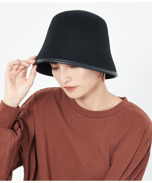 Settimissimo（セッティミッシモ）の「オーストラリアウールパイピングハット（ハット・レディース・ブラック/カーキ・FREE）」の21枚目の写真