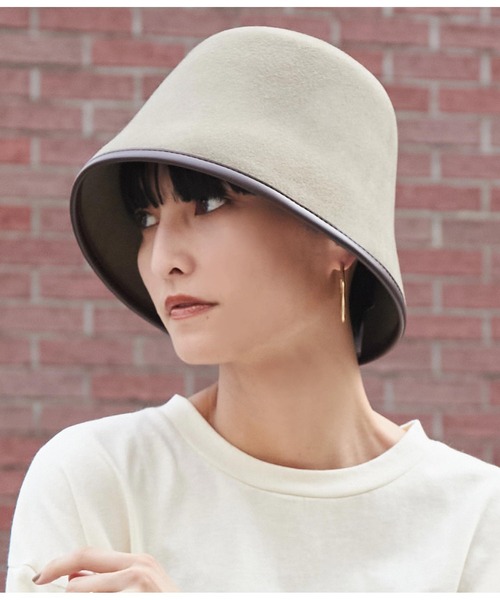 Settimissimo（セッティミッシモ）の「オーストラリアウールパイピングハット（ハット・レディース・ブラック/カーキ・FREE）」の10枚目の写真