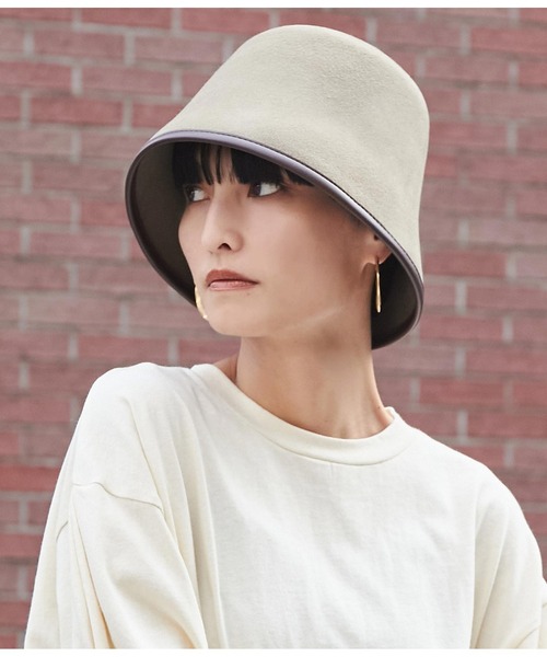 Settimissimo（セッティミッシモ）の「オーストラリアウールパイピングハット（ハット・レディース・ブラック/カーキ・FREE）」の9枚目の写真