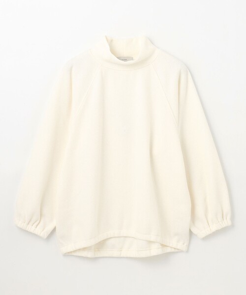 ANY(エニィ)の「リブ起毛モックネックプルオーバー(Tシャツ/カットソー・レディース・アイボリー系/ブラウン系/グレー系・F)」の4枚目の写真