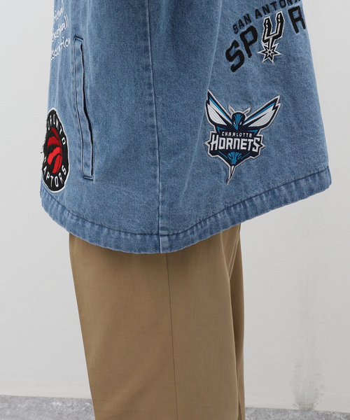 完売　JQD デニム　JACKET NBA OFFTHE COURTジャケット JQD DENIM JACKET – OFF THE COURT by NBA