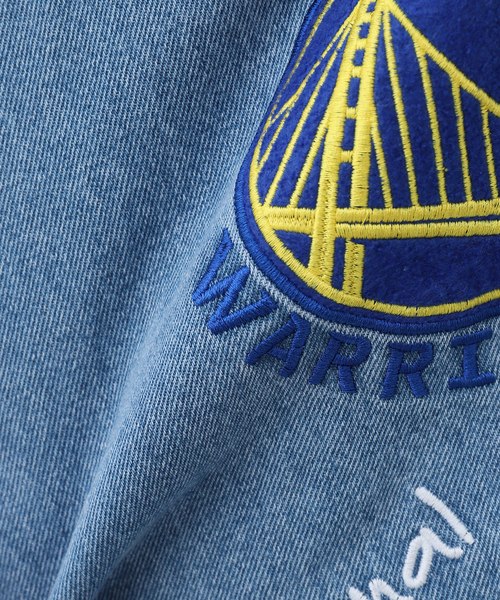【M】 完売品 オフザコート バイ NBA デニム ジャケット バスケットボール WEB限定【Off The Court by NBA】Denim Jacket（デニム