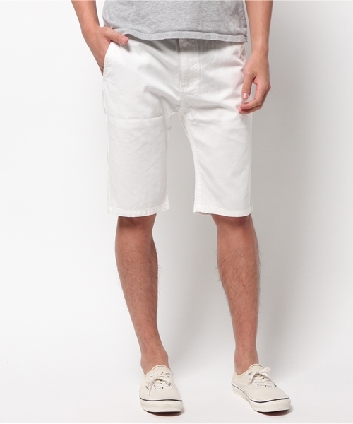 VENCEEXCHANGE（ヴァンスエクスチェンジ）の「ツイルカラーショートパンツ（その他パンツ・メンズ・ダークネイビー/オフホワイト/オリーブ/ネイビー・SMALL/LARGE/MEDIUM）」の2枚目の写真