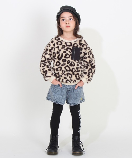 BABYDOLL（ベビードール）の「通販限定 ふんわりボア ポケ付き トレーナー 8668K（スウェット・キッズ・サンドベージュ/ベージュ/オフホワイト/ブラック・120cm/130cm/100cm/110cm/140cm/80ｃｍ/150cm/90cm）」の9枚目の写真