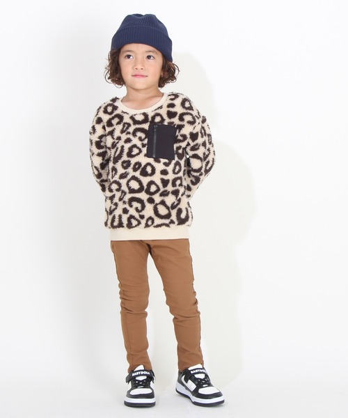 BABYDOLL（ベビードール）の「通販限定 ふんわりボア ポケ付き トレーナー 8668K（スウェット・キッズ・サンドベージュ/ベージュ/オフホワイト/ブラック・120cm/130cm/100cm/110cm/140cm/80ｃｍ/150cm/90cm）」の14枚目の写真