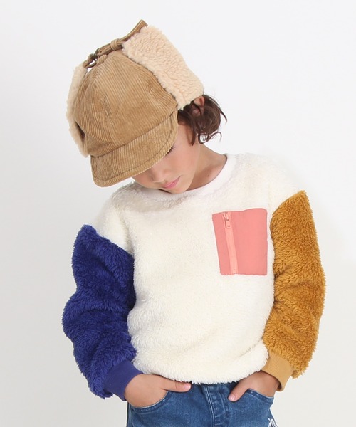 BABYDOLL（ベビードール）の「通販限定 ふんわりボア ポケ付き トレーナー 8668K（スウェット・キッズ・サンドベージュ/ベージュ/オフホワイト/ブラック・120cm/130cm/100cm/110cm/140cm/80ｃｍ/150cm/90cm）」の19枚目の写真