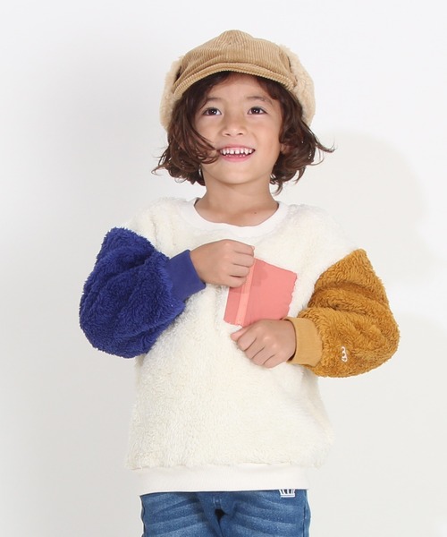 BABYDOLL（ベビードール）の「通販限定 ふんわりボア ポケ付き トレーナー 8668K（スウェット・キッズ・サンドベージュ/ベージュ/オフホワイト/ブラック・120cm/130cm/100cm/110cm/140cm/80ｃｍ/150cm/90cm）」の18枚目の写真