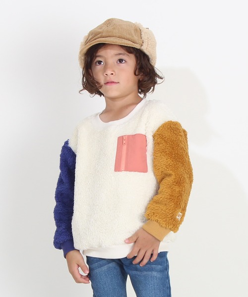 BABYDOLL（ベビードール）の「通販限定 ふんわりボア ポケ付き トレーナー 8668K（スウェット・キッズ・サンドベージュ/ベージュ/オフホワイト/ブラック・120cm/130cm/100cm/110cm/140cm/80ｃｍ/150cm/90cm）」の20枚目の写真