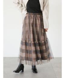Te chichi TERRASSE | ティアードチュールスカート(スカート)