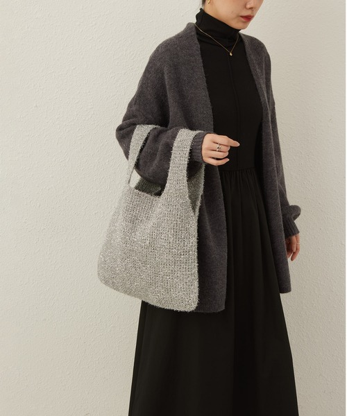 LA VORAGINE（ラ ヴォラジネ）の「ラメ入りハンドバッグ（ハンドバッグ・レディース・グレー/レッド/パープル/ブルー/シルバー/ゴールド/ピンク・FREE）」の6枚目の写真