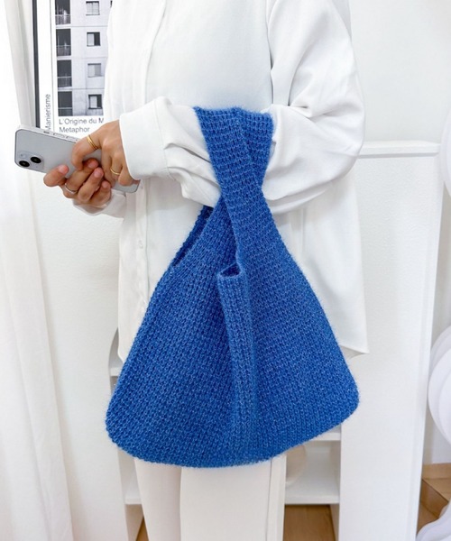 LA VORAGINE（ラ ヴォラジネ）の「ラメ入りハンドバッグ（ハンドバッグ・レディース・グレー/レッド/パープル/ブルー/シルバー/ゴールド/ピンク・FREE）」の2枚目の写真