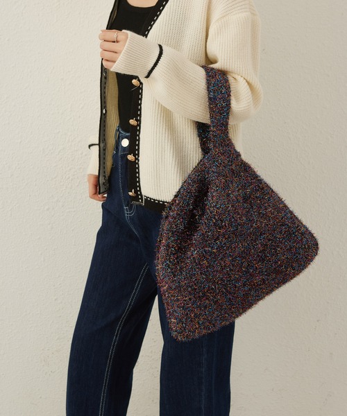 LA VORAGINE（ラ ヴォラジネ）の「ラメ入りハンドバッグ（ハンドバッグ・レディース・グレー/レッド/パープル/ブルー/シルバー/ゴールド/ピンク・FREE）」の14枚目の写真