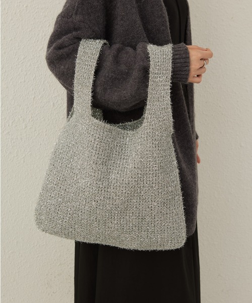 LA VORAGINE（ラ ヴォラジネ）の「ラメ入りハンドバッグ（ハンドバッグ・レディース・グレー/レッド/パープル/ブルー/シルバー/ゴールド/ピンク・FREE）」の20枚目の写真