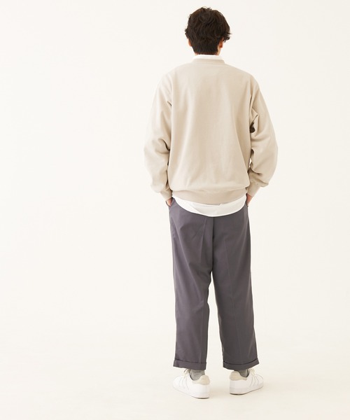 coca（coca）（コカ）の「メンズ ヘビーウェイト裏毛アソート柄トレーナー（スウェット・メンズ・ブラック/ネイビー/アイボリー/ライトグレー・L/M/XL）」の8枚目の写真