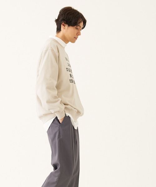 coca（coca）（コカ）の「メンズ ヘビーウェイト裏毛アソート柄トレーナー（スウェット・メンズ・ブラック/ネイビー/アイボリー/ライトグレー・L/M/XL）」の9枚目の写真