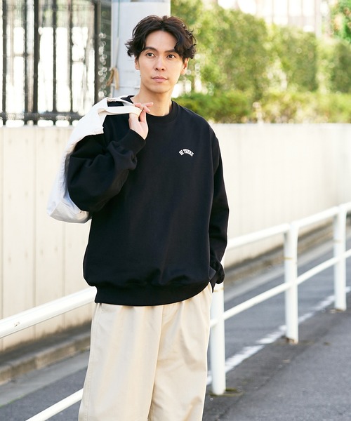 coca（coca）（コカ）の「メンズ ヘビーウェイト裏毛アソート柄トレーナー（スウェット・メンズ・ブラック/ネイビー/アイボリー/ライトグレー・L/M/XL）」の11枚目の写真