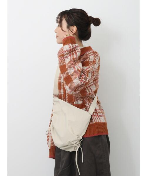 ehka sopo（エヘカソポ）の「襟付きチェック柄カーディガン（カーディガン/ボレロ・レディース・オレンジ/ブルー/ブラック/グリーン・F）」の22枚目の写真