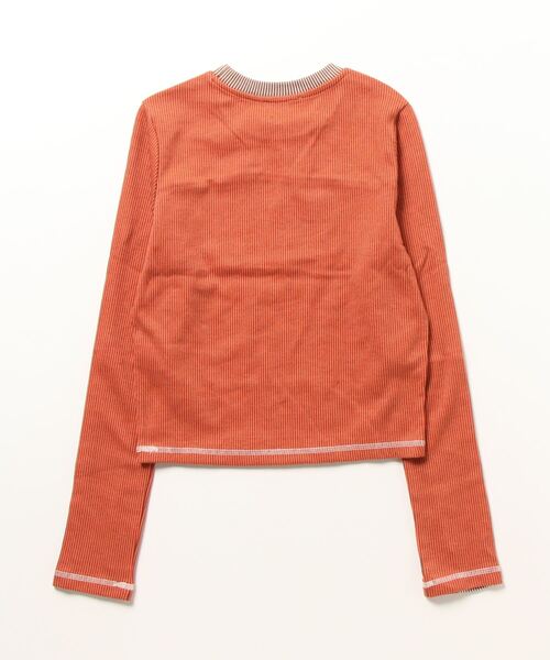 Basic Pleasure Mode(ベーシックプレジャーモード)の「【Basic Pleasure Mode】FAWN LONG SLEEVE / 【ベーシックプレジャーモード】フォーンロゴ長袖Tシャツ(Tシャツ/カットソー・レディース・ブラウン・S/M)」の5枚目の写真