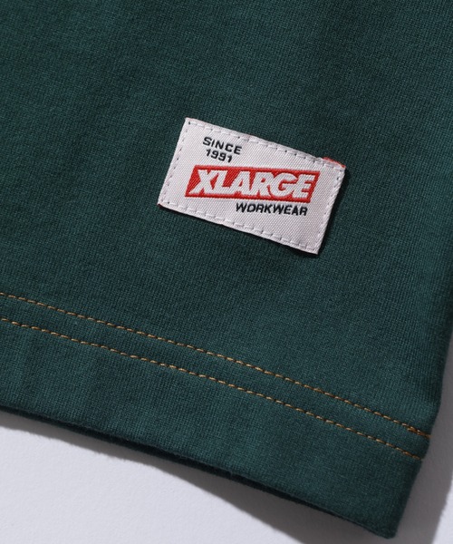 XLARGE(エクストララージ)の「CONTRAST STITCH L/S TEE(Tシャツ/カットソー・メンズ・ブラック/グリーン/ネイビー・S/M/L/XL)」の7枚目の写真