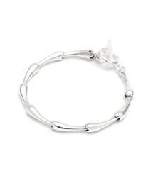 YArKA/ヤーカ】silver925 more big flat & middle chain bracelet [BB1
