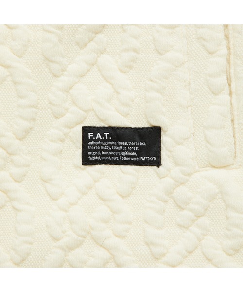 FAT（エフエイティー）の「FAT CABGAN（エフエーティー キャブガン）（カーディガン/ボレロ・メンズ・オフホワイト/ブラック・SKINNY(L)/TITCH(M)/FAT(XL)/JUMBO(XXL)）」の6枚目の写真