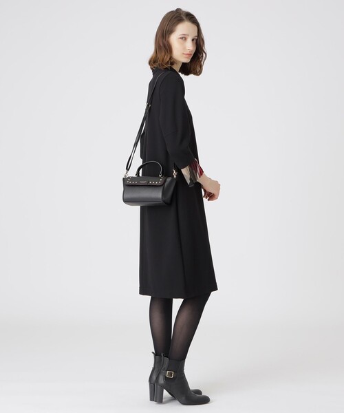 【美品】ブルーレーベルクレストブリッジ スタッズ ショルダーバッグ チェーン BLUE LABEL CRESTBRIDGE（ブルーレーベルクレストブリッジ）の